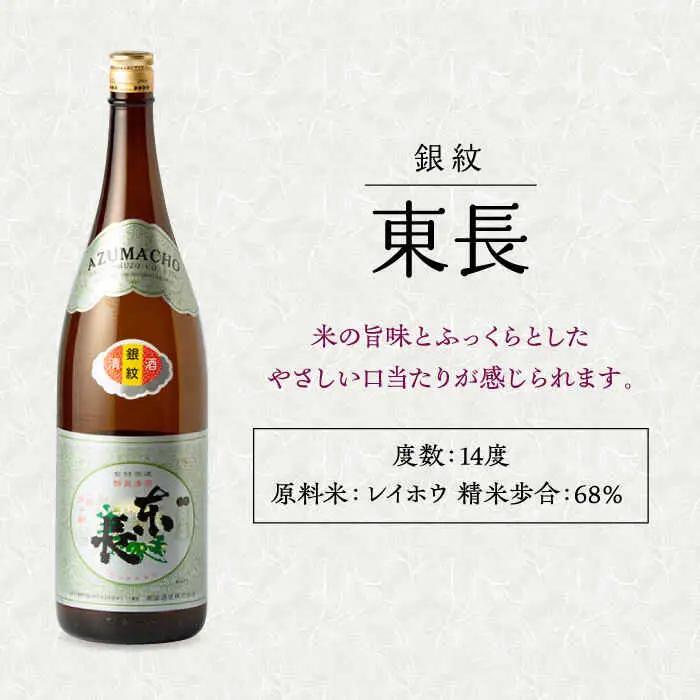 【定期便】 日本酒 銀紋東長 NAH067 日本酒 全3回
