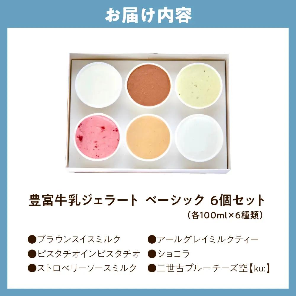 E.den豊富牛乳ジェラート ベーシック 6個セット ジェラート