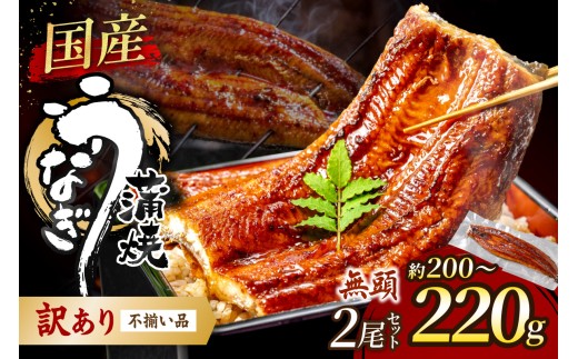 【訳あり】老舗魚屋のこだわり国産鰻 うなぎの蒲焼き2尾セット【魚住商店】_HA1996 うなぎ 国産 こだわり 丑の日 おいしい 福岡県宗像市 宗像市 福岡 宗像