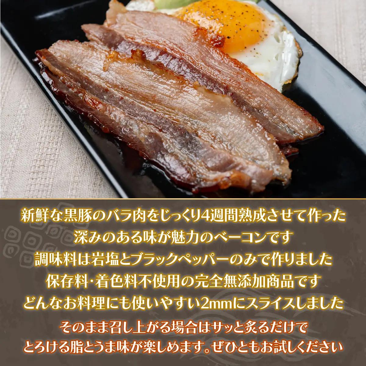 自然放牧圧巻の黒豚 ベーコン＆ソーセージ  SKN008 【 無添加 北海道  送料無料 】 SKN008
