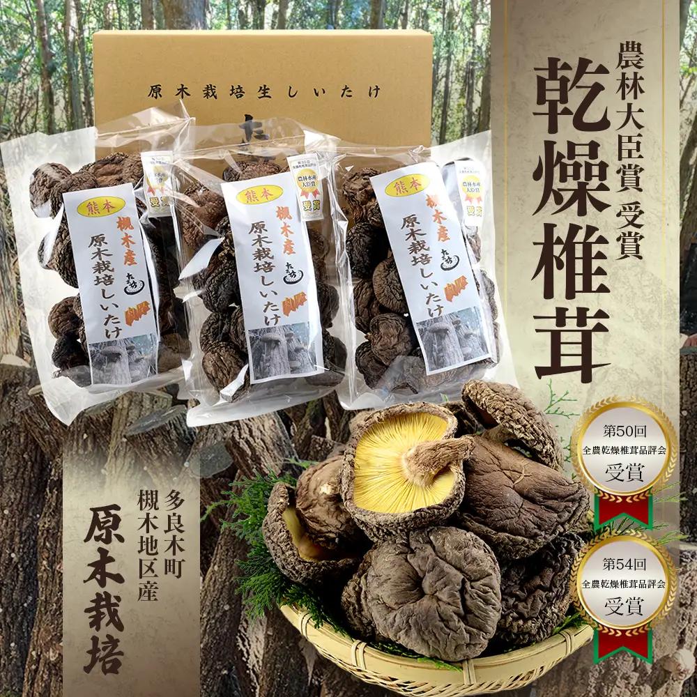 【お中元ギフト】	槻木産 中葉厚肉 乾燥椎茸 計300g (100g×3袋)  026-0573-c