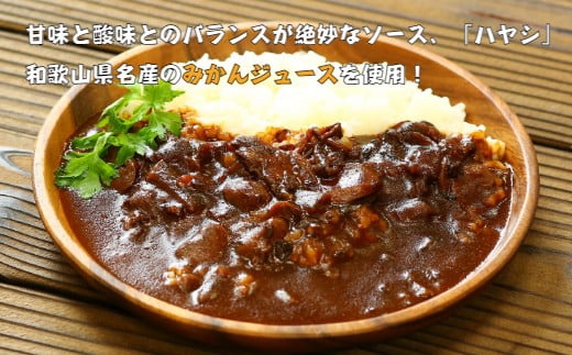 675.紀の国仕立て食べ比べセット【ビーフカレー：4個　ハヤシライス：3個　金山寺味噌カレー：3個】(A675-1)