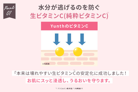 【 Yunth 】高評価を獲得！薬用 生VC美白クリーム［医薬部外品］_OS126-0003