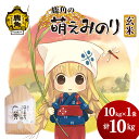 【ふるさと納税】《 先行予約 》 令和6年産 鹿角の 萌えみのり 玄米 10kg ( 10kg × 1袋 ) 米 お米 こめ コメ 県産米 国産米 10KG 10キロ 10k 10K 10K 10k 10キロ 10 秋田県 あきた 鹿角市 鹿角 送料無料 【安保金太郎商店】