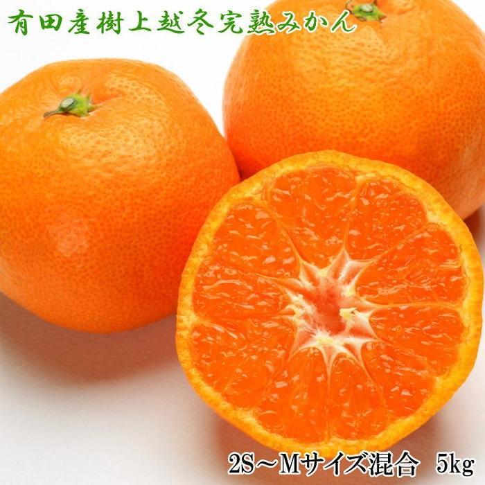 【ふるさと納税】【濃厚・まろやか】有田産樹上越冬完熟みかん5kg（2S～Mサイズ混合・秀品）★2026年1月下旬頃より順次発送