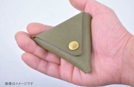 【minca】 栃木レザーの三角コインケース小 小銭入れ コンパクト 小さめ/Coin purse 01/レッド　469