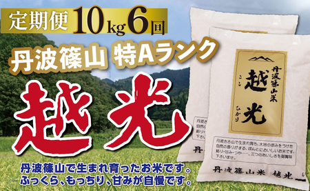 定期便 お米 特A コシヒカリコシヒカリ【 10kg 6回 】定期便