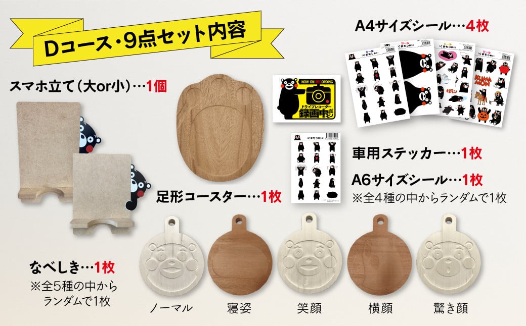 オリジナル くまモン グッズ セット Dコース