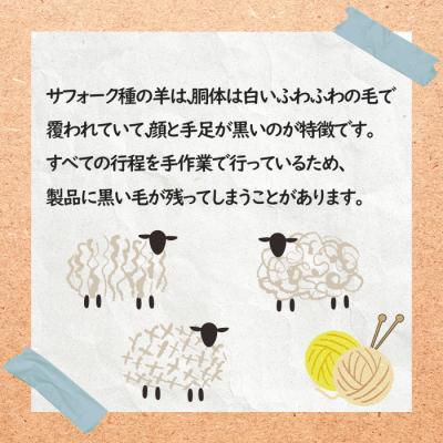 ふるさと納税 羽幌町 焼尻めん羊100%使用 手編みニット帽(焼尻ブルー)【13106】 |  | 01