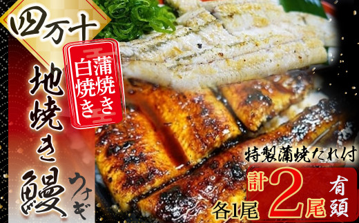 四万十地焼き鰻 2尾 蒲焼＆白焼きセット Esg－20 蒲焼 白焼き 国産 鰻 鰻 鰻 蒲焼 肉 冷凍 食べ比べ おすすめ 小分け 個包装 四万十鰻