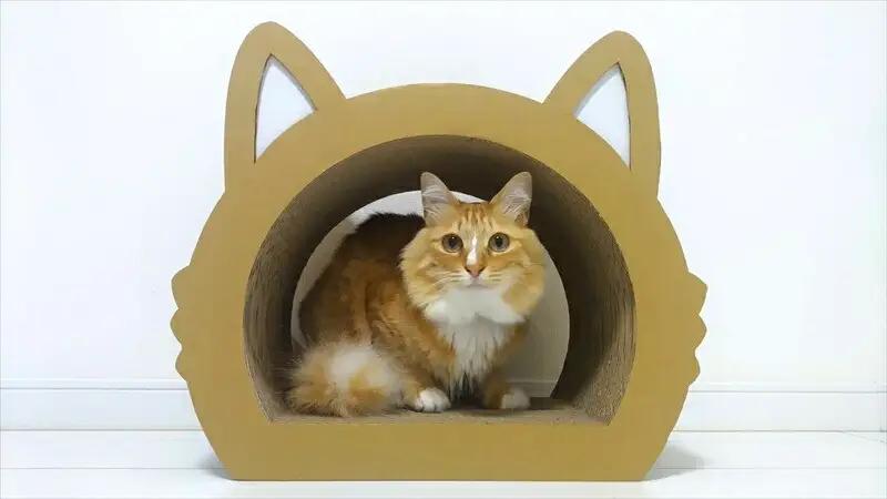 ねこの爪とぎ　みみCT　カラー；ホワイト【 ペット用品 爪とぎ 神奈川県 小田原市 ペット ペット ペット】
