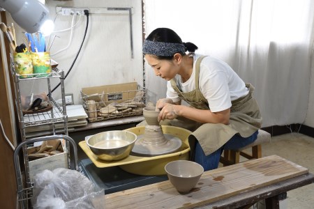 いっちん文様 陶器製 そば猪口 渋い錆浅葱色 2個セット 食器 陶器 器 小鉢 おちょこ 手づくり 焼き物 おしゃれ 広島県 呉市 ku016-006-r