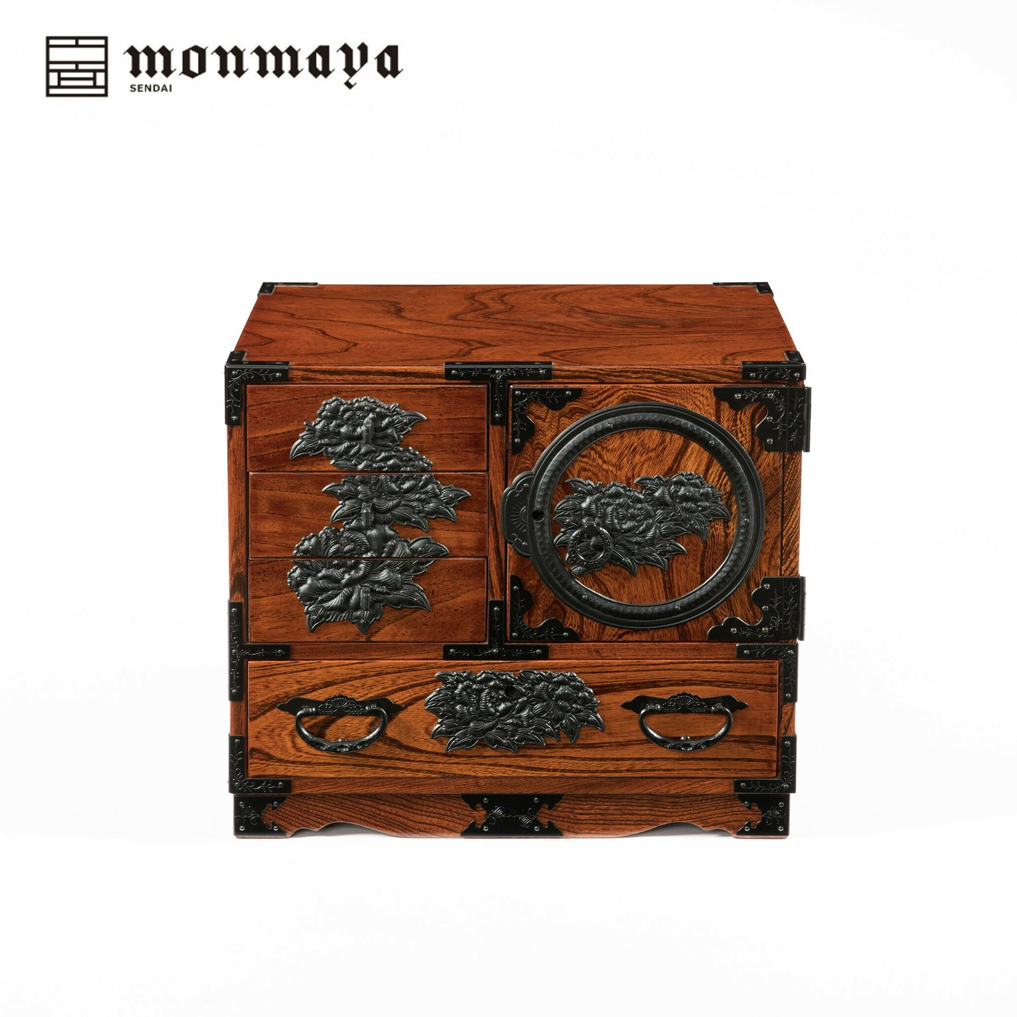 【ふるさと納税】仙台箪笥　弐番　拭き漆【伝統 工芸品 グッドデザイン賞 タンス たんす 和タンス 仙台】 | インテリア ファニチャー