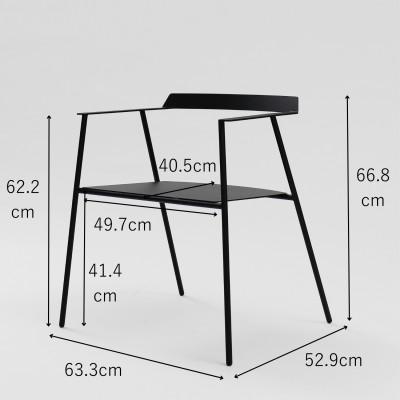 ふるさと納税 燕市 【KUROSHIRO】スチールチェア　ABSS-B-56(黒) |  | 01