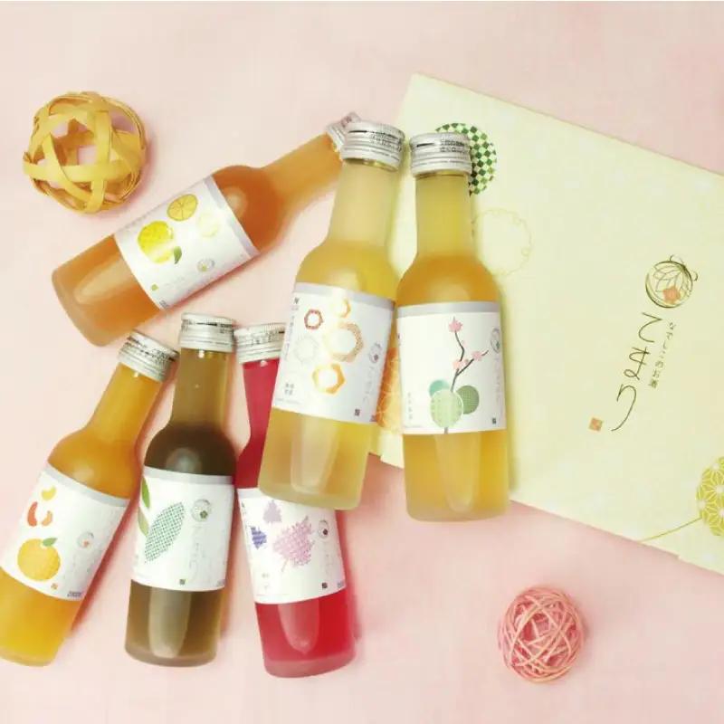 梅酒 なでしこのお酒「てまり」6種飲み比べセット 180ml(紀州梅酒/ゆず/みかん/蜂蜜/緑茶/赤しそ)/紀州南高梅 ウメシュ 和歌山 【kis139A】