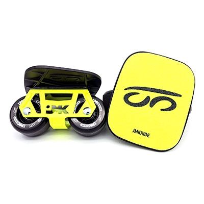 ふるさと納税 土浦市 JMKRIDEのJMKスケート ブラックイエロー / ブラック YB.Logo - フリースケート