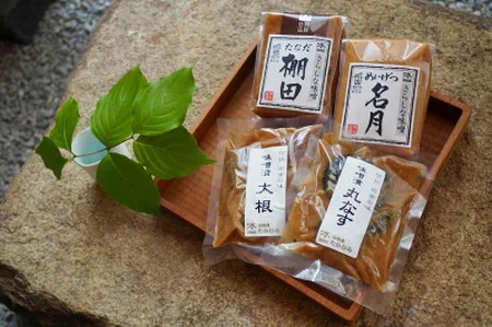 【定期便3回】月の都コースこだわり信州味噌 味噌三昧｜定期便
