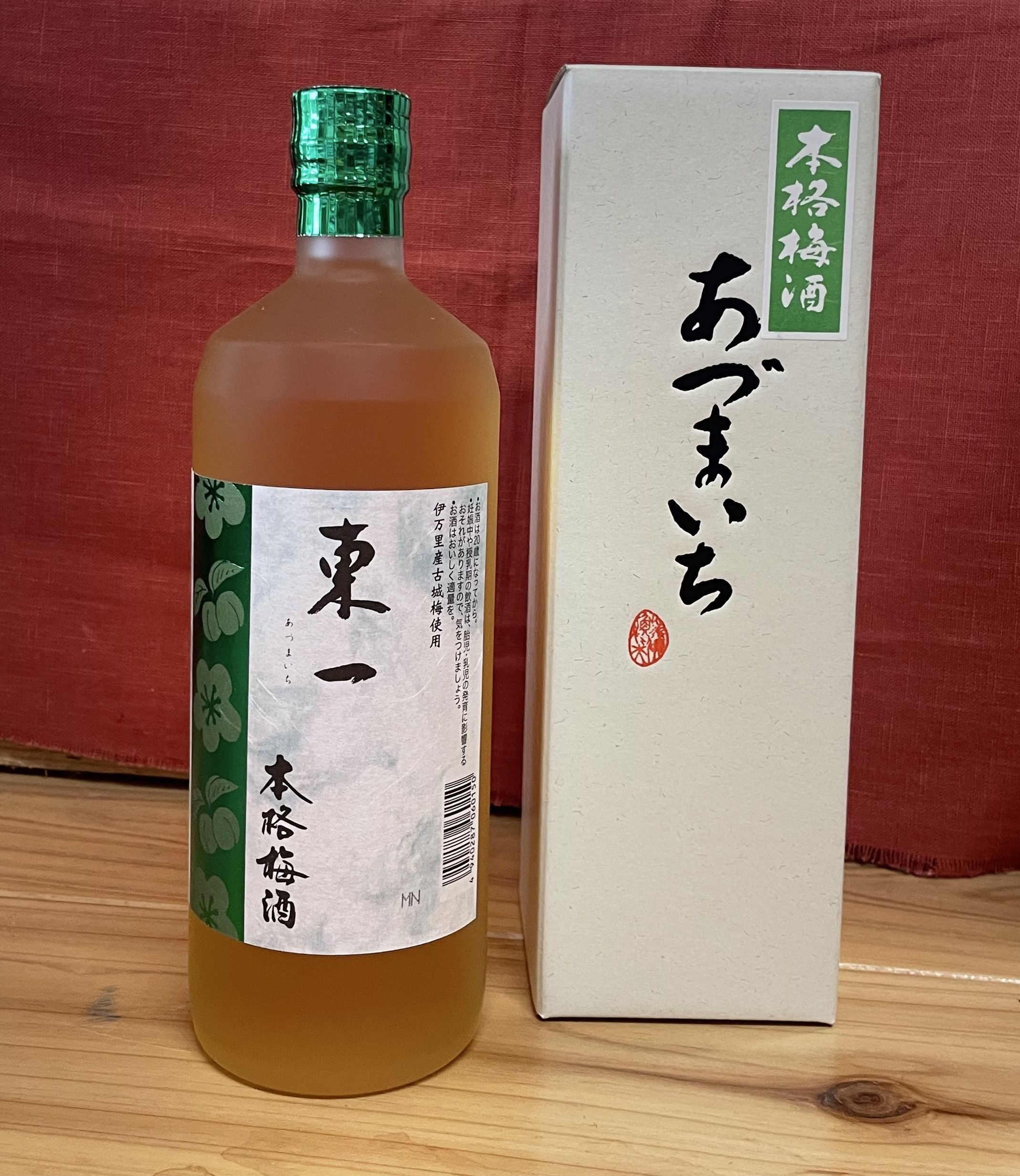 [東一 本格梅酒 ]アルコール：14度   梅の香りがふわりと広がり、梅の芳醇な味わいをとろりと感じます