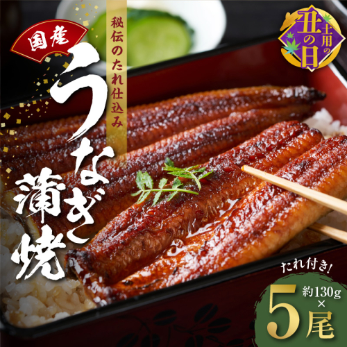 【土用の丑の日までにお届け】国産うなぎ 約130g×5尾  秘伝のたれ 蒲焼 鰻 ウナギ 無頭 炭火焼き 備長炭 手焼き 先行予約 G1857c