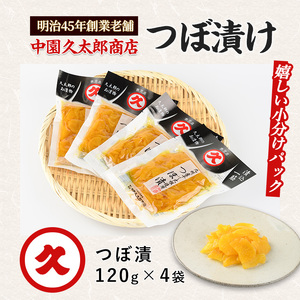 つぼ漬480g(120g×4P) 中園久太郎商店 005-1676 漬物 漬物 