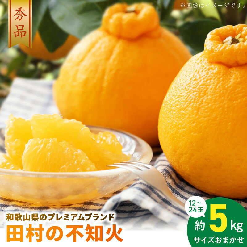 【ふるさと納税】【2027年先行予約】 不知火 秀品 約 5kg 12〜24玉 種なし 濃厚な甘み 程よい酸味 和歌山 有田 田村 香り高い 内皮薄い 田村デコ 柑橘 フルーツ 果物 果実 デザート おやつ 産地直送 お取り寄せ 和歌山県 湯浅町 送料無料