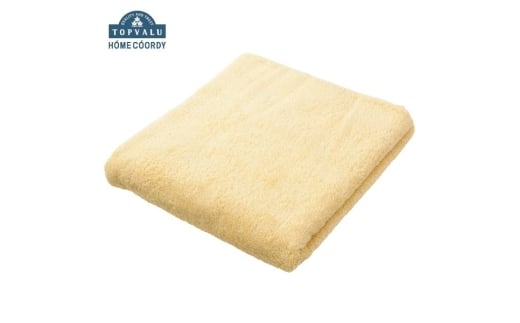 ホームコーディ 肌ざわりが選べるカラータオル バスタオル しっかり イエロー×2 [№5346-1698]