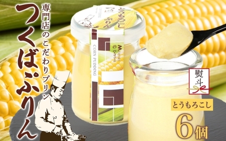 無地熨斗 つくばぷりん とうもろこしぷりん 6個 プリン ぷりん とうもろこし トウモロコシ 牛乳 ミルク 卵不使用 スイーツ 贅沢 洋菓子 おやつ 冷菓 ご褒美 デザート 人気 グルメ お取り寄せ ギフト プレゼント 贈り物 贈答品 冷蔵 送料無料 ふじ屋 茨城県 桜川市 [EW030sa]