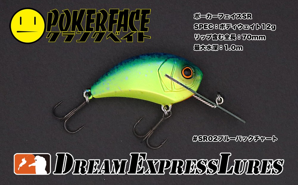 
            ポーカーフェイスSR #02ブルーバックチャート〈ルアー 釣り フィッシング〉 d1302
          