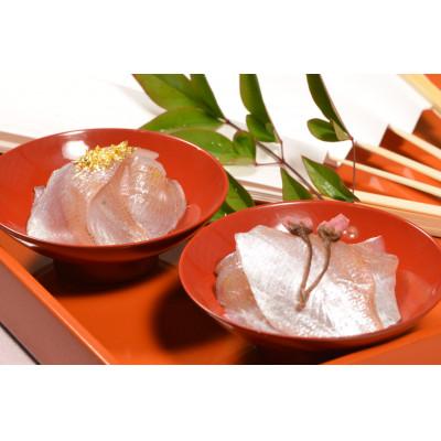 ふるさと納税 小浜市 お取り寄せ第一位・さくらいろのごちそう・晴れやかな金箔と桜入り笹漬の詰合せ |  | 01
