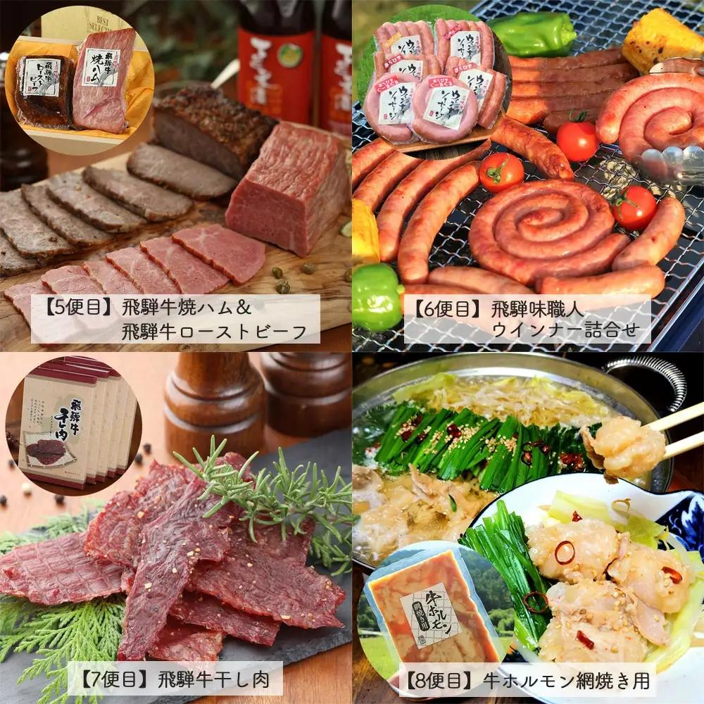【毎月定期便 12回】飛騨味職人「おさだ食品 定期便」 【57-A】