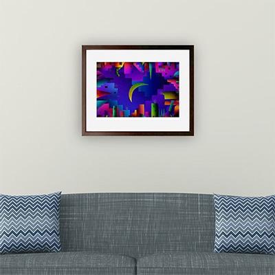ふるさと納税 綾部市 ＼京都・綾部の癒やし系作家/【絵画】　シンボリックな街　額装サイズ526mmx412mm |  | 02