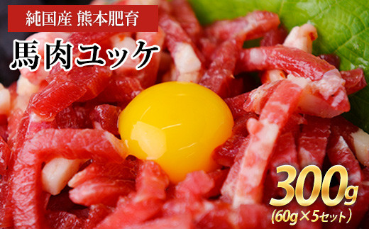 
馬肉ユッケ300g(60g×5セット)【純国産熊本肥育】《30日以内に出荷予定(土日祝除く)》
