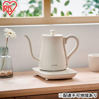 ふるさと納税 大河原町 ケトル 電気ケトル 電気ポット 0.6L IKE-C601T-CW ホワイト[53751730]