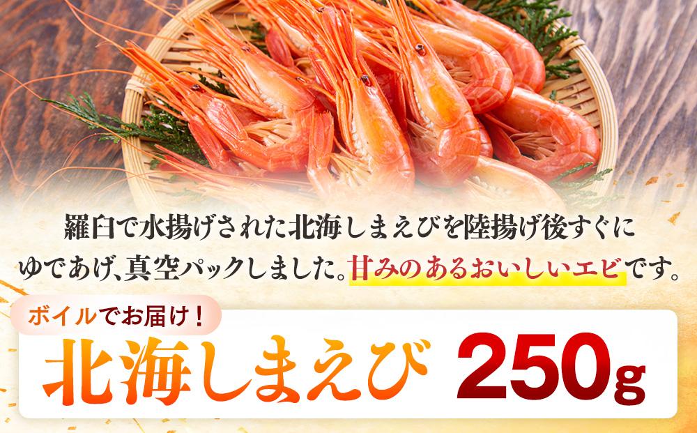 羅臼産北海しまえび(小) ボイル冷凍250g エビ 海老 北海シマエビ 羅臼町 北海道 海産物 魚介 真空 生産者 支援 応援