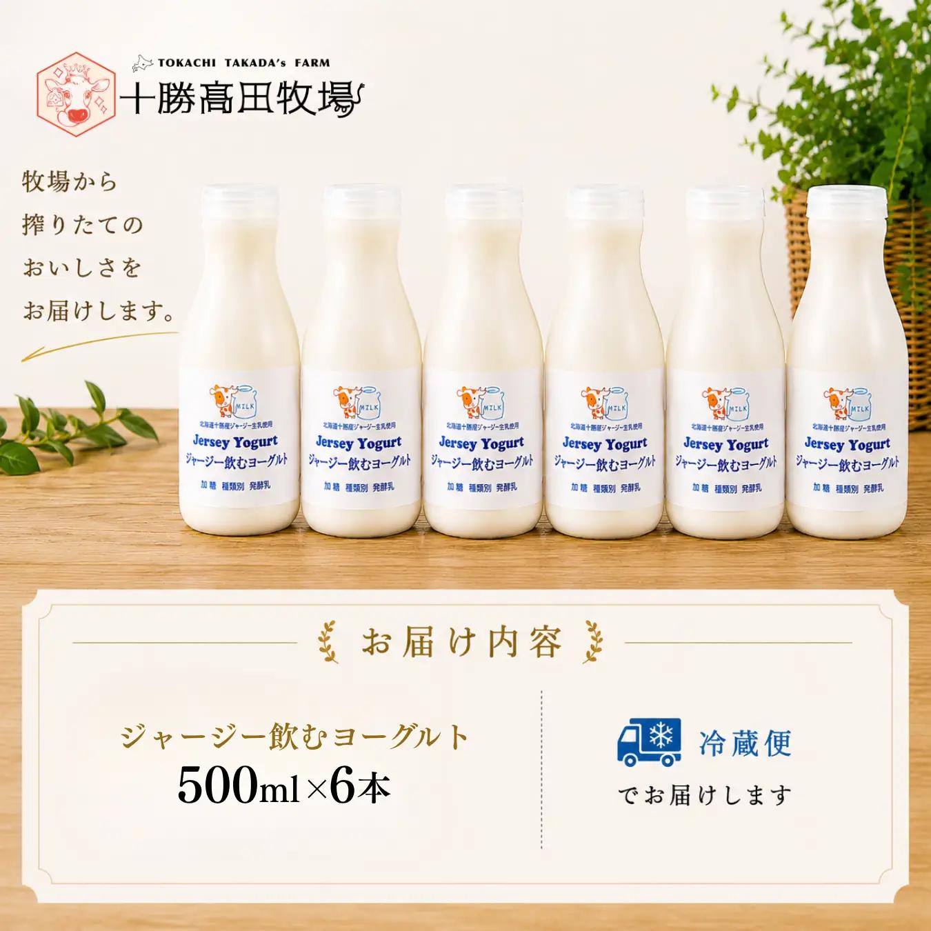 ジャージー飲むヨーグルト 500ml ×6 SKM030