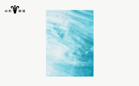 【山形緞通】TOCHI - Blue (L) [絨毯 じゅうたん ラグ カーペット oc-lmtcm-blue]