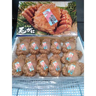 ふるさと納税 白老町 北海道産ボイル毛ガニ 約4kg(360g〜380g前後×11尾)×1箱 冷凍発送