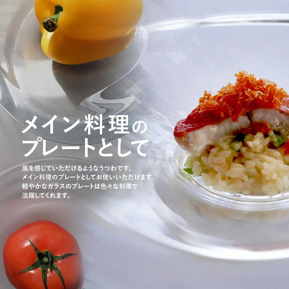 ＜Sghr スガハラ＞アウラ　26cmプレート(クリアー) 【 ふるさと納税 人気 おすすめ ランキング ガラス 食器 皿 雑貨 陶器 手作り ギフト 贈答用 プレゼント 千葉県 大網白里市 送料無料