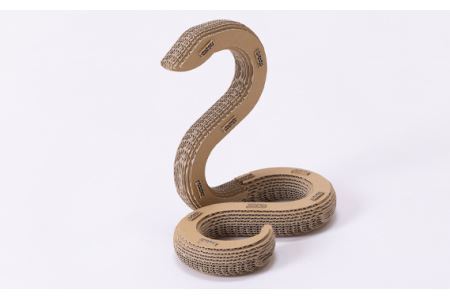 No.218 段ボール製工作キット　干支シリーズ　ヘビ