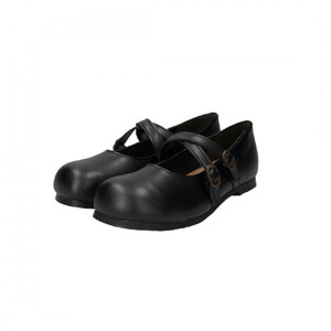 クロスベルトコンフォートシューズ｜ブラック M(23.5cm) レディース スリッポン ストラップシューズ 幅広 甲高 外反母趾 ゆったり幅 大人気 靴