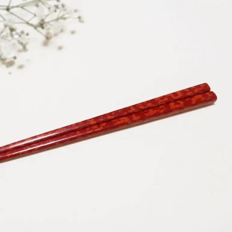 津軽塗 箸 一膳【赤】 津軽塗箸 漆塗 お箸 ギフト プレゼント【青森 五所川原】ハシ 一対 おはし 津軽塗り 津軽塗り箸 