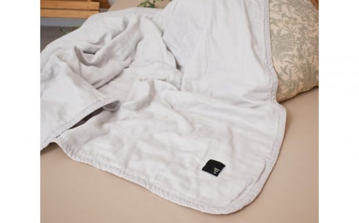 5重ガーゼキルトケット　シングル（アッシュグレー） | Fabric Plus ファブリックプラス ガーゼケット キルトケット タオルケット 綿100％ 軽量 通気性 肌触り 快眠 寝具 シングルサイズ 人気 おすすめ ベッドリネン 洗える 日本製 送料無料