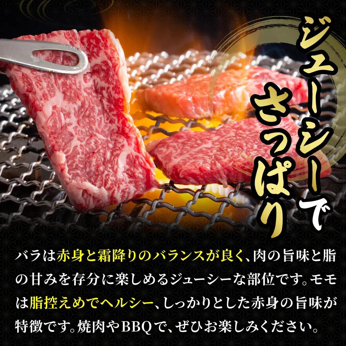  博多和牛 牛肉 焼肉用 バラ モモ 500g【肉のくまもと屋】