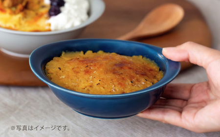 【波佐見焼】OVENWARE オーバル S〈ブルー・グレー〉2点セット【西海陶器】[OA513]