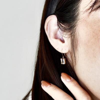 ふるさと納税 甲府市 【ジュエリー】K18 アメトリン 揺れる 一粒石 ピアス オクタゴンカット 保証書付 IA-2564 |  | 03