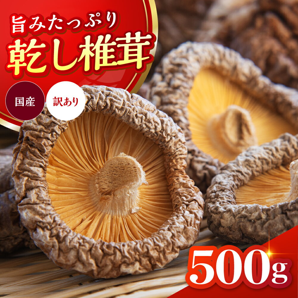 【ふるさと納税】乾燥椎茸 訳あり 耶馬溪の家庭用訳あり500g | 乾燥 しいたけ 干し椎茸 乾し椎茸 乾燥野菜 大分県 中津市 九州産野菜 国産 送料無料