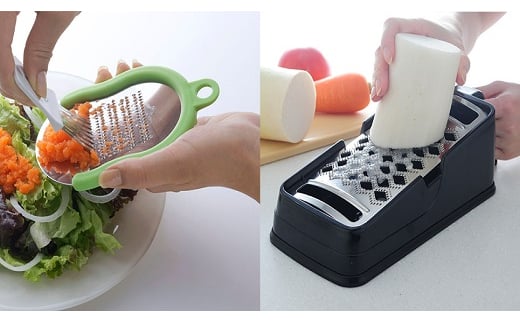 
おろし金セット(楽楽おろしてみま専科 極み & 手のひらフィットおろし)【 調理器具 キッチン用品 燕三条製 】 FC013036
