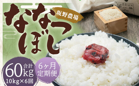 【2026年10月上旬発送開始予定】【6ヶ月定期便】らんこし米 ななつぼし約10kg（約5kg×2袋）