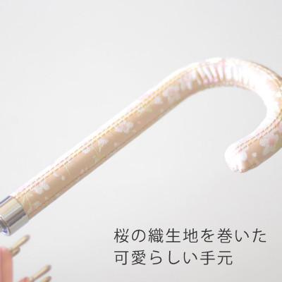 ふるさと納税 都留市 婦人長傘　絵おり(桜・ピンク)槙田商店の傘職人が作る大人にぴったりの上品な日本製の晴雨兼用婦人傘 |  | 03