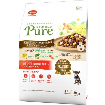 ふるさと納税 袋井市 コンボ ピュア ドッグ 超小粒 1.6kg×8袋